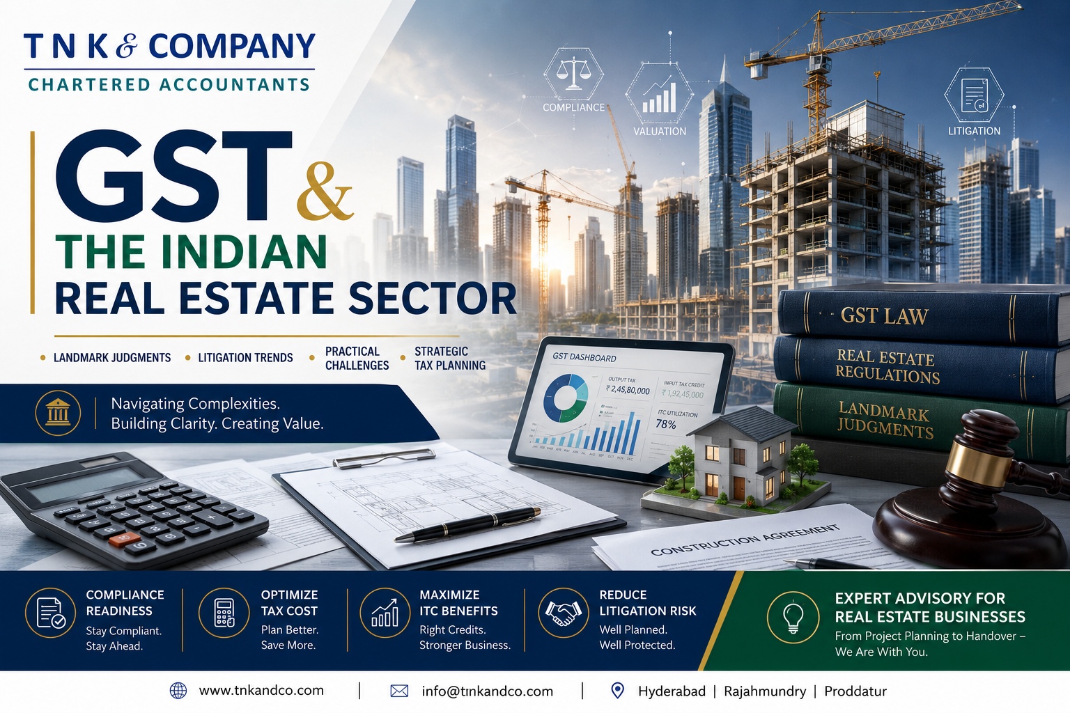 GST and the Indian Real Estate Sector: What Developers and Landowners Must Know Before Starting a Project 