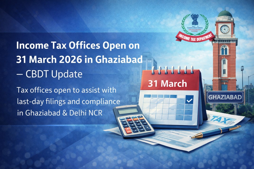 Income Tax Offices Open on 31 March 2026 in Ghaziabad – CBDT Update