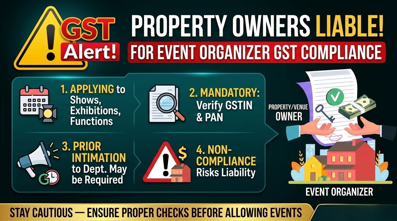 GST Alert: Property Owners & Venue Providers Liable for Event Compliance