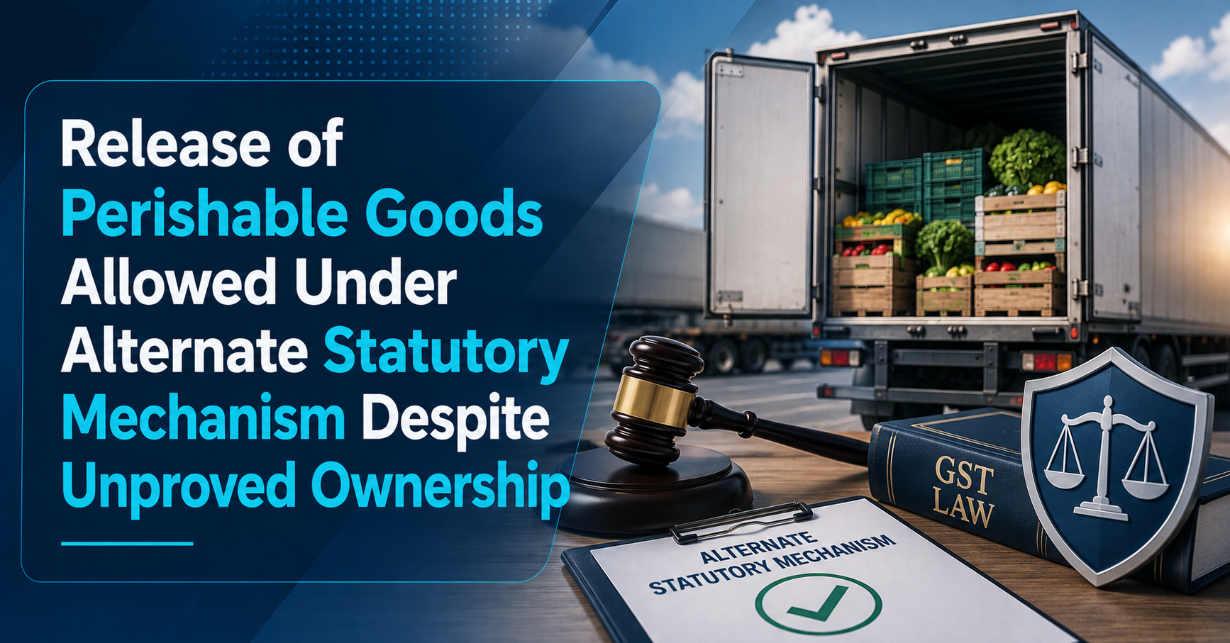Key Takeaways: Release of Perishable Goods Allowed Under Alternate Statutory Mechanism Despite Unproved Ownership