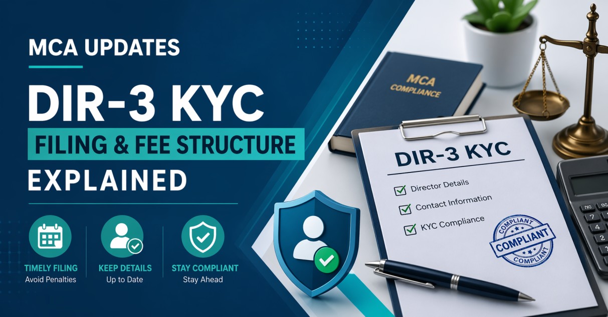 DIR-3 KYC Filing & Fee Structure Explained: Latest MCA Rules for Directors