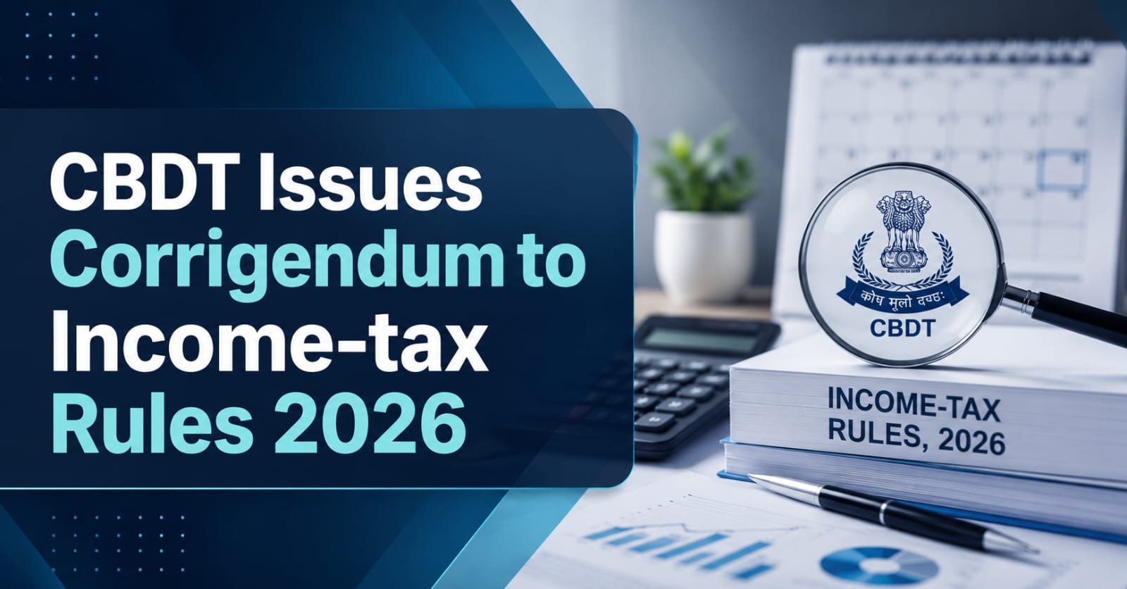 CBDT Issues Corrigendum to Income-tax Rules 2026