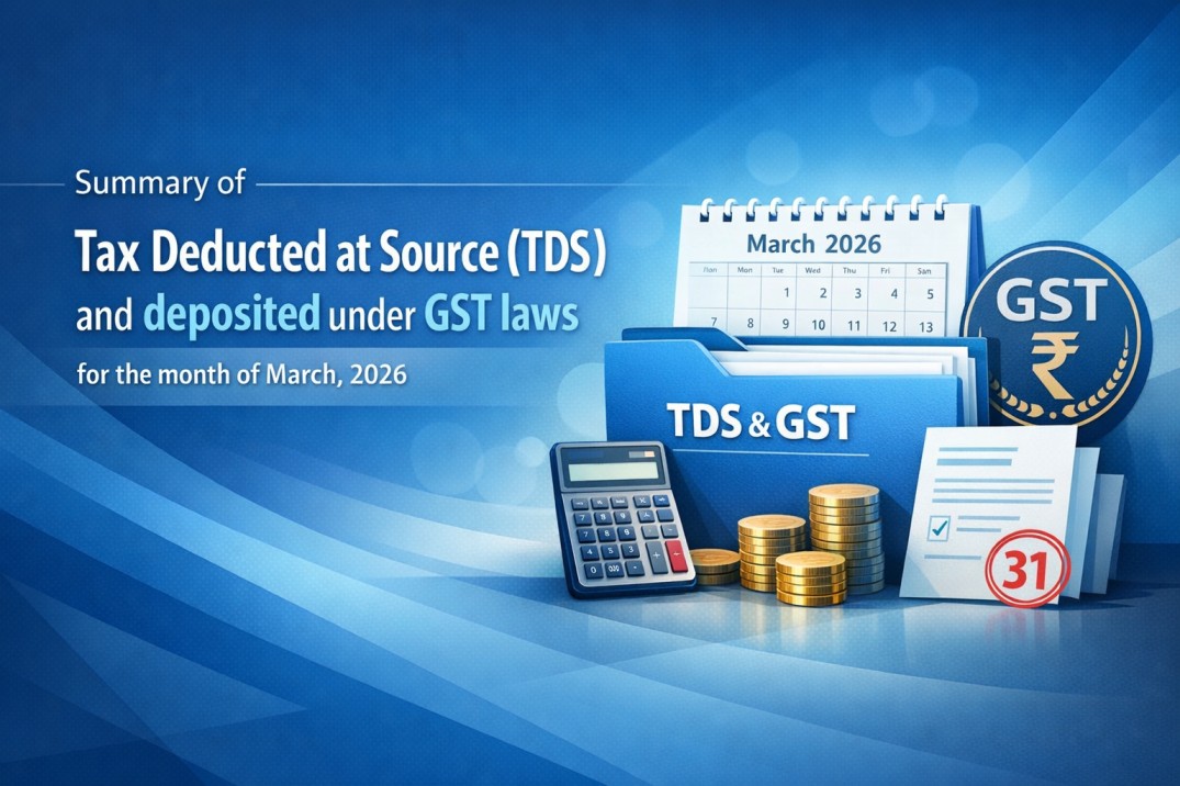 Upcoming Deadline: TDS under GST for March 2026 – Due on 10 April 2026