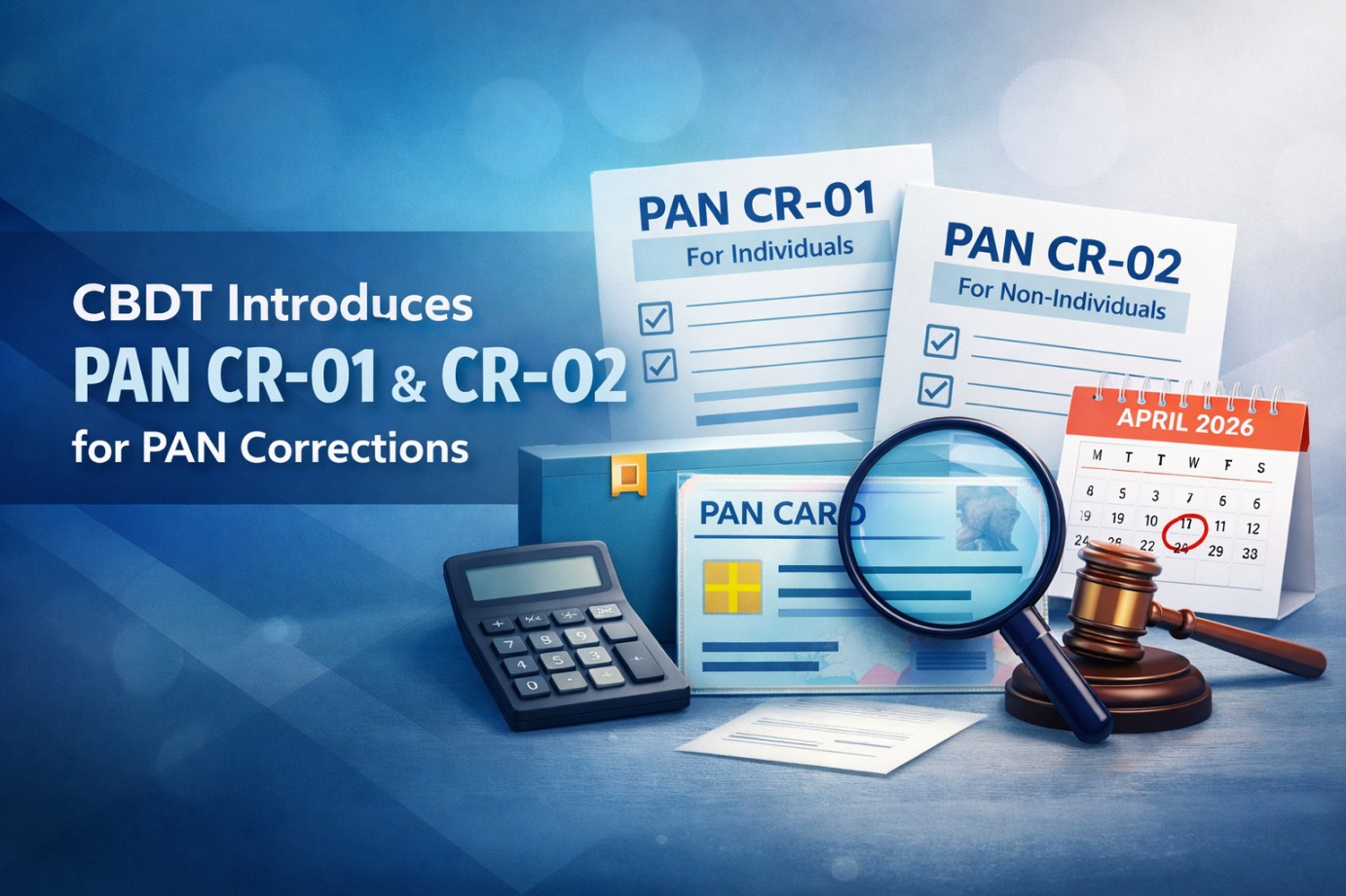 CBDT Introduces PAN CR-01 & CR-02 for PAN Corrections