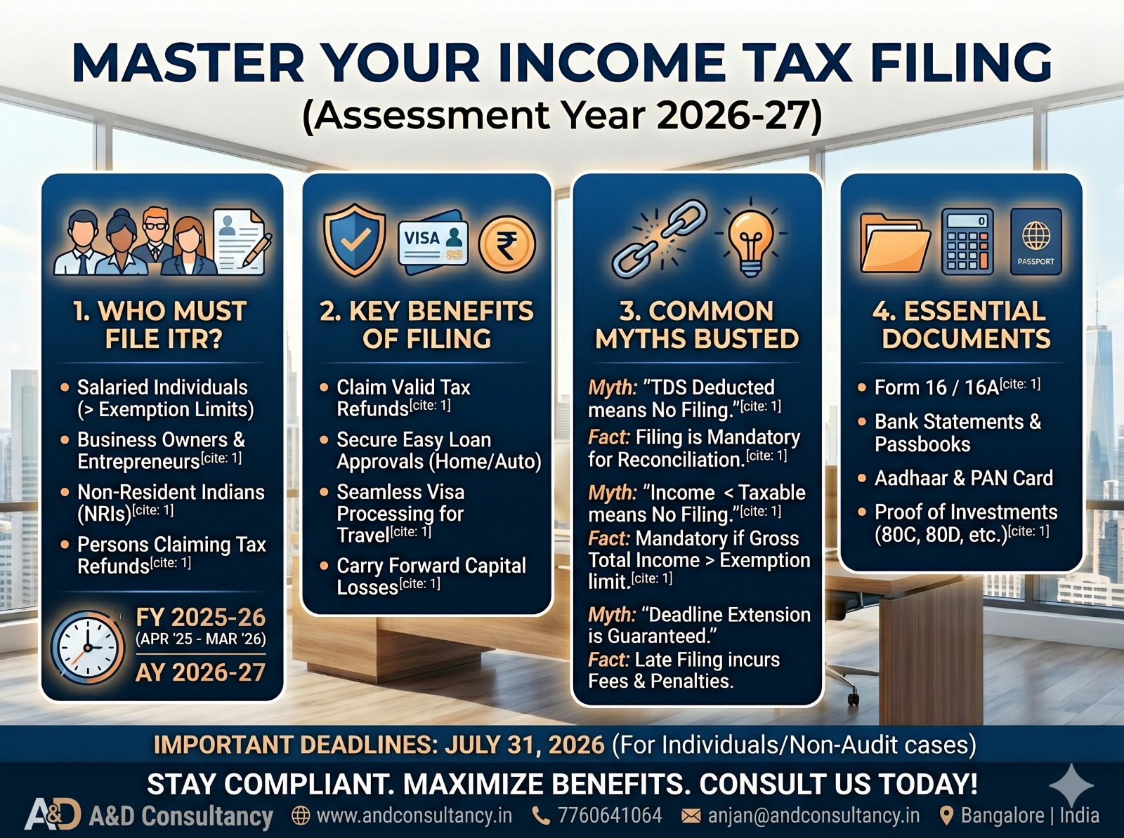 The Ultimate Guide to Income Tax Filing: Uses, Eligibility, Misconceptions, and Business Compliance