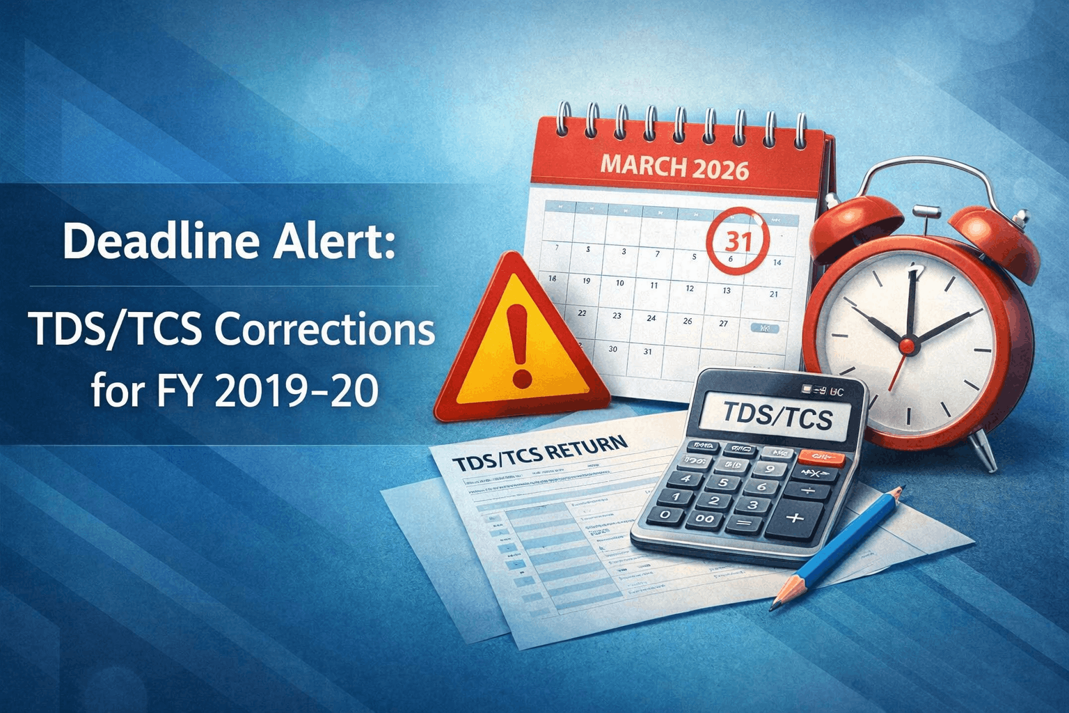 Deadline Alert: TDS/TCS Corrections for FY 2019-20