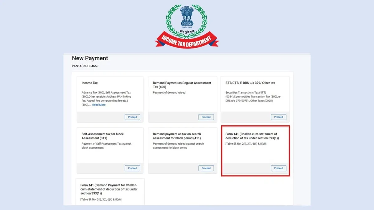PAN-Based TDS Payments Simplified: Introduction of Single Form 141 from April 2026