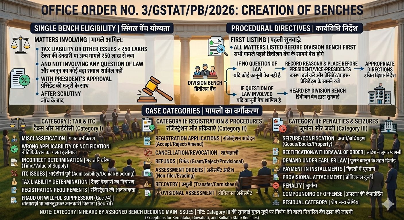 Office Order (No. 3/GSTAT/PB/2026)