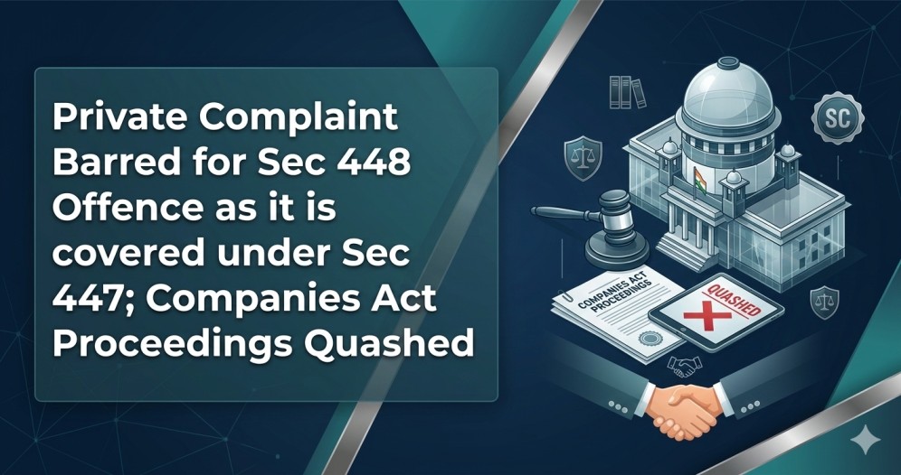 Supreme Court Clarifies: Private Complaints Barred for Section 448 Offences