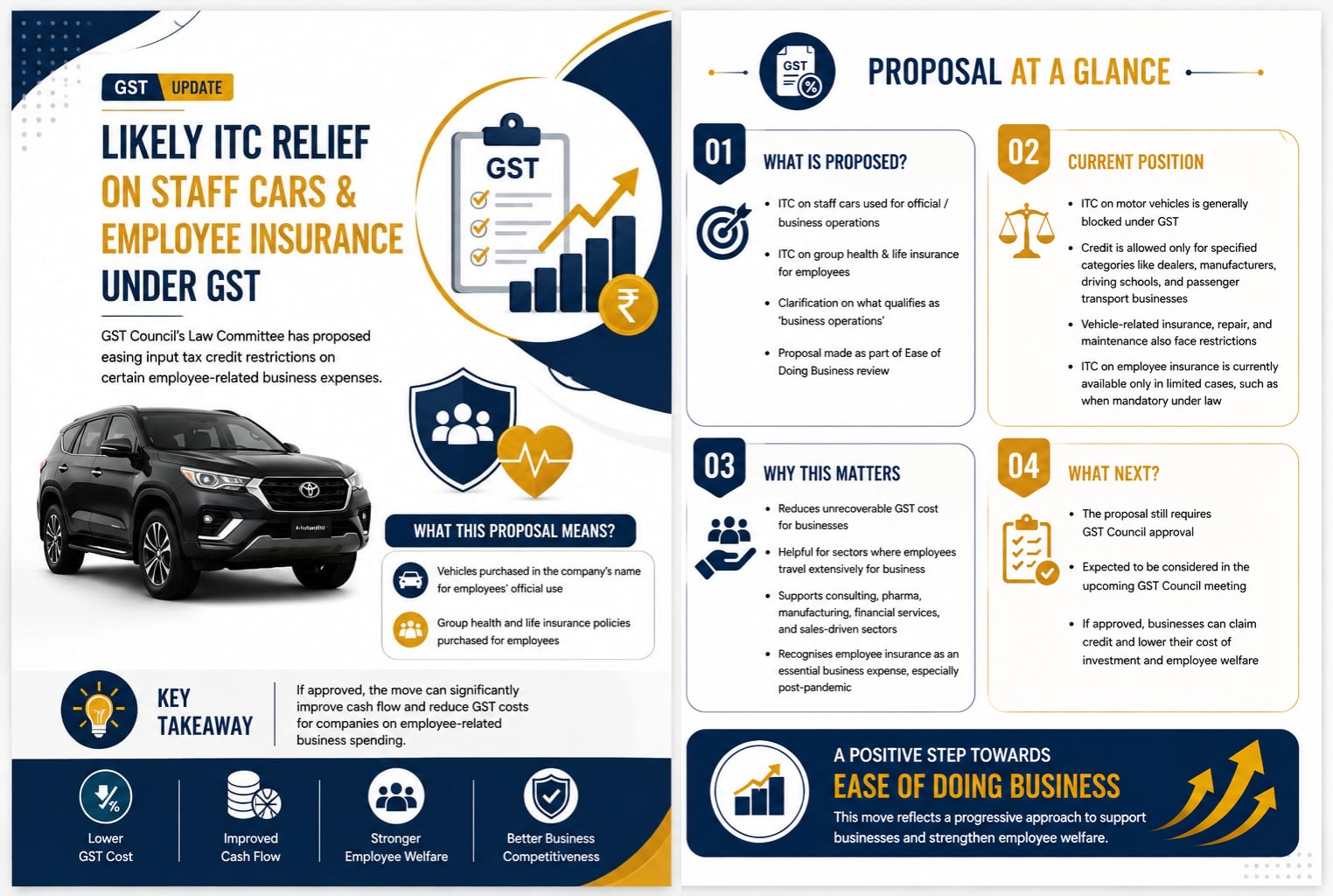 GST RELIEF ON STAFF CARS- A STEP TOWARDS EASE OF DOING BUSINESS 